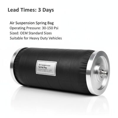 comprar Tiempos de entrega 3 días Bolsa de resorte de suspensión de aire Presión de funcionamiento 30-150 psi Tamaños estándar OEM Adecuado para vehículos de servicio pesado Fabricación en línea