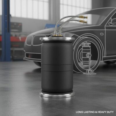 Black Air Ride Suspension Bag Built for European Cars Offering Long Lasting Suspension Support and Heavy Duty Performance